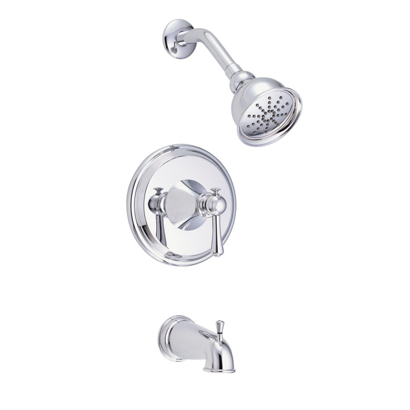 Robinet de baignoire et douche, Chrome poli
