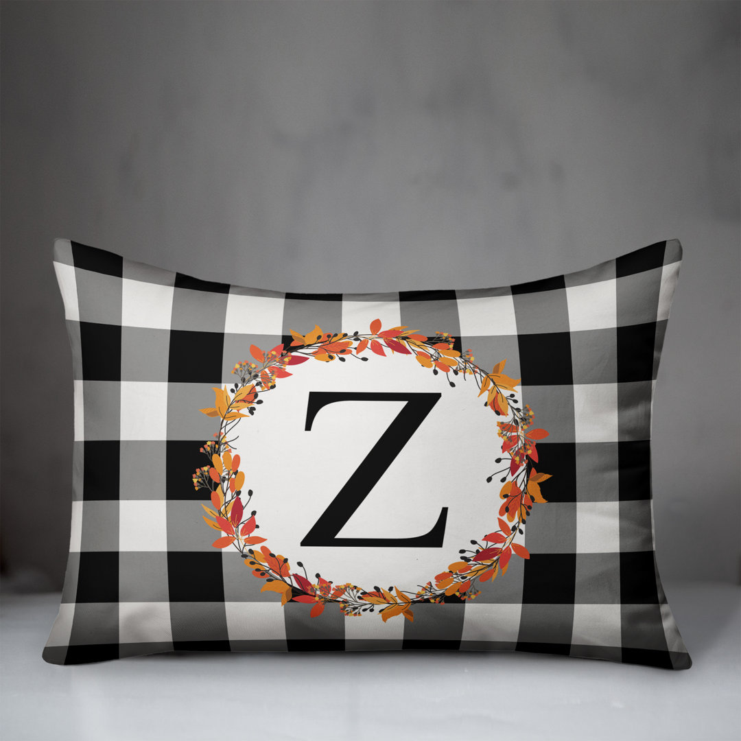  Harvest Monogram Lumbar Pillow Designs Direct Creative Group 