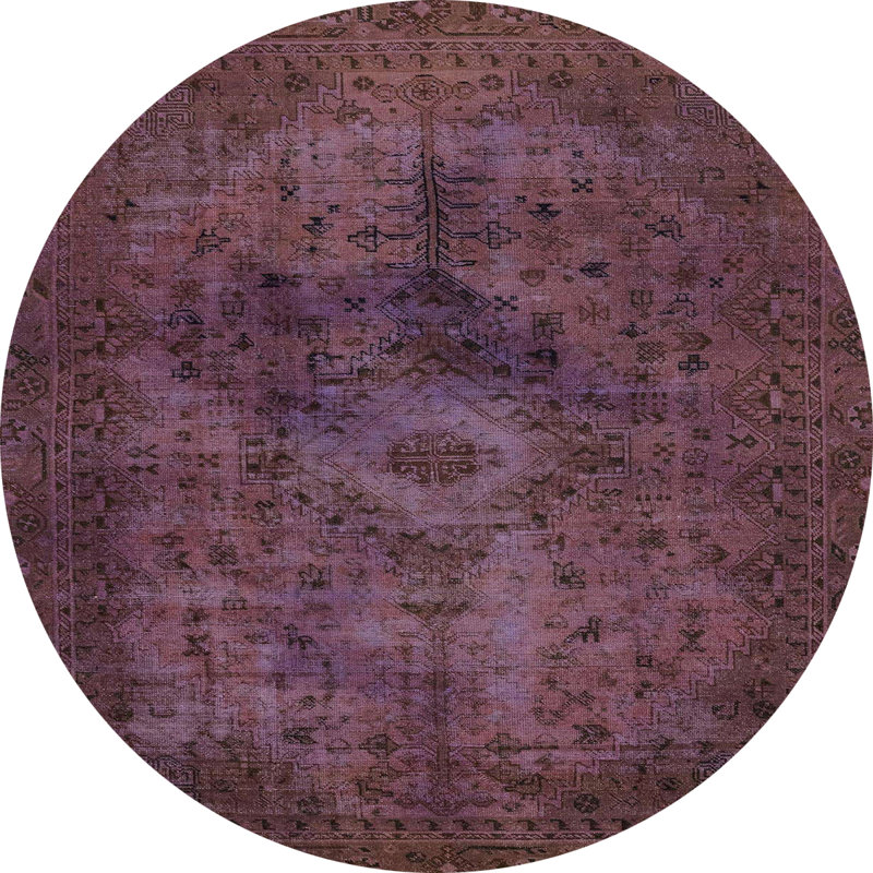 Abstract Indoor Rug, Round 4'