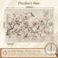 Adhésif mural pelez et collez L 100 po x l 144 po pour chambre à coucher - avec art mural cerisier en fleurs, impression rétro