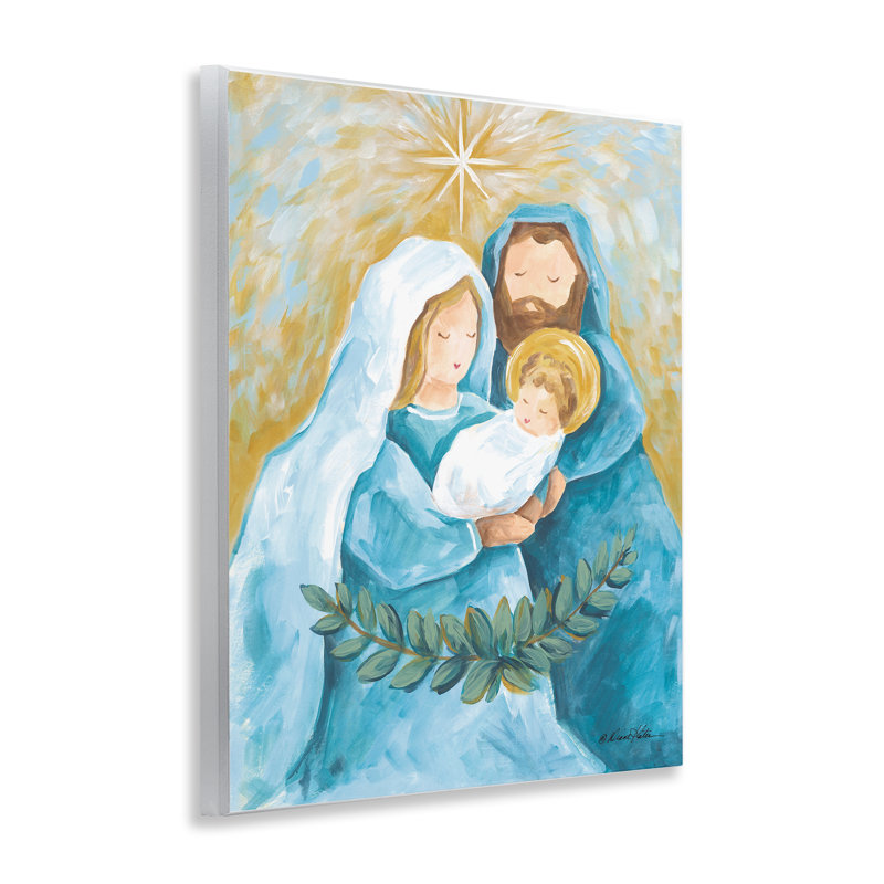 Plaque murale «Sainte Nativité avec guirlande», design par Diane Kater