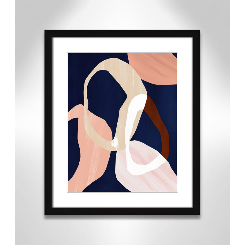 Loop II Print par Violets Print House, L 16 po x H 19 po, Imprimé mat, Noir satiné