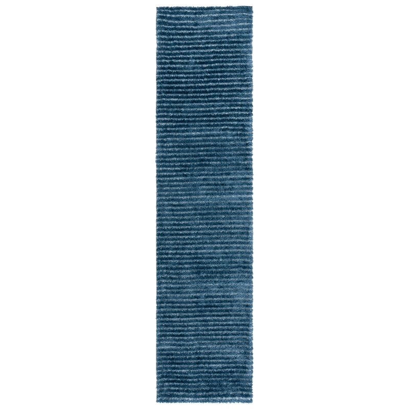 Trichia Penelope Shag Performance Solid Color Rug, Runner 2' x 8'