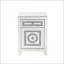 Table miroitante ornée de faux diamants avec fonction de rangement Sparkling Faux Diamonds