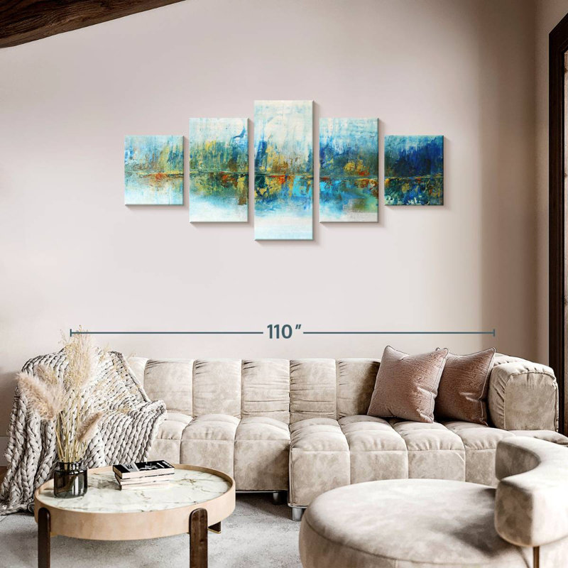 Azul, 36" H x 80" W