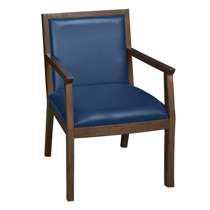 Chaise d'appoint Regent Wallguard, NÉO NOYER, Bleu marine