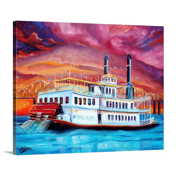 «Bebe New Orleans» par Diane Millsap - reproduction d'art, H 8 po x l 10 po x P 1,5 po, Toile