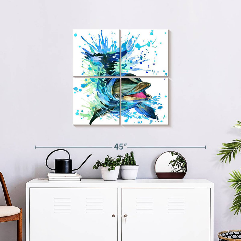 Brampt Splashing Dolphin, 26" H x 26" W