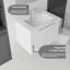Meuble-lavabo flottant 24 po avec lavabo, porte à fermeture en douceur, lavabo en céramique, contreplaqué