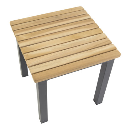 Anoki Square Metal Outdoor Coffee Table - 40 cm W 40 cm D