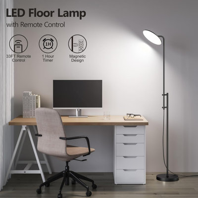 Lampes sur pied 32W / 3000LM, lampe sur pied à DEL super brillante avec télécommande