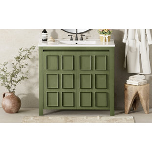 Meuble-lavabo 36 po avec lavabo en céramique
