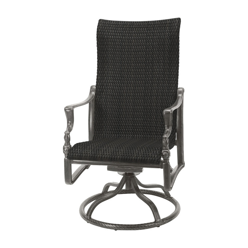Bel Air Woven High Back Swivel Rocker, Ash, Shade