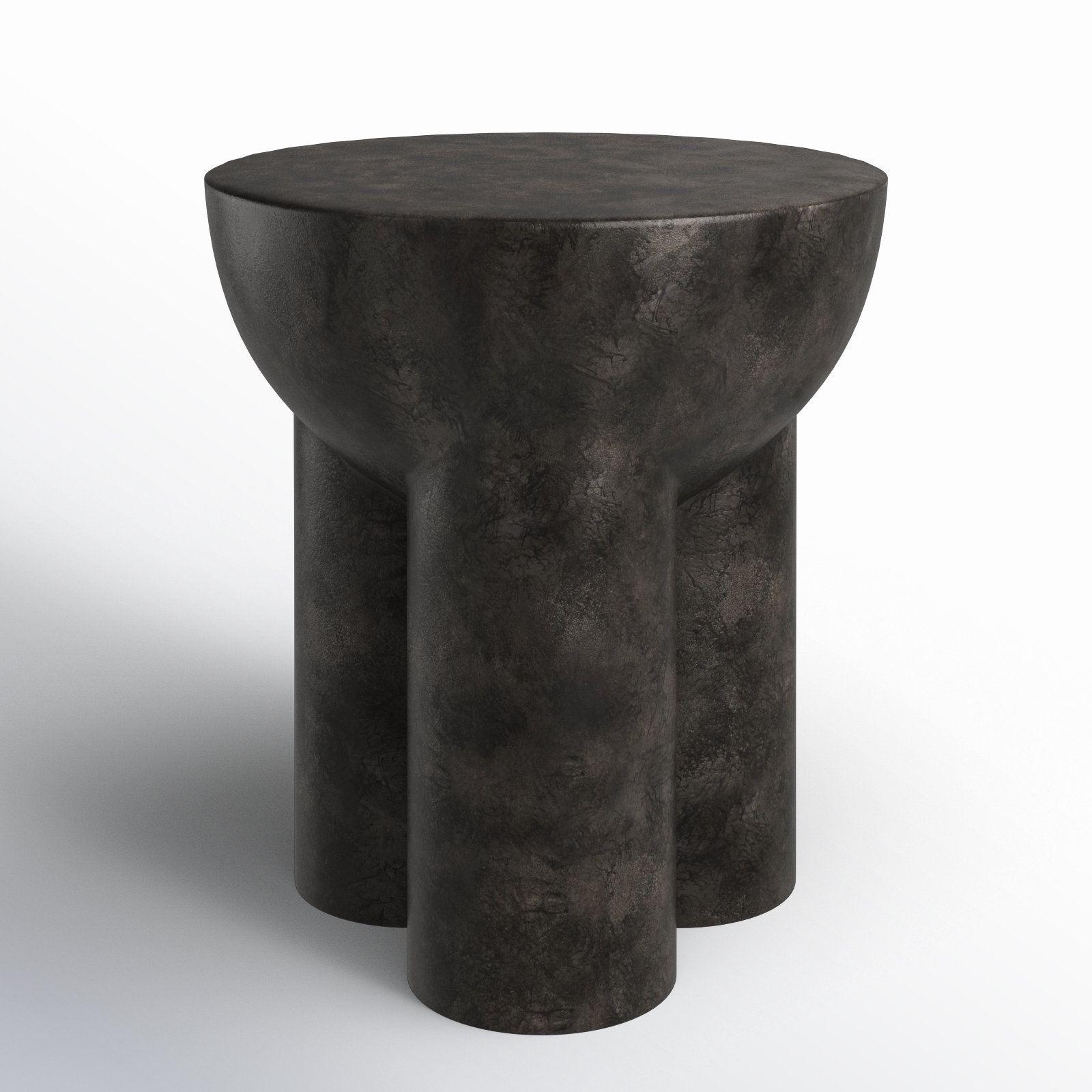 End Table, Raw Black