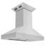 36" 400 CFM Ducted Island Range Hood in Stainless Steel