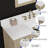 Ronnie 48" Single Vanity With White Carrara Quartz Top, Pre Assembled