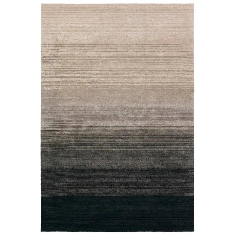 Tapis noir et gris Zepour CMN01 , Rectangulaire 8 pi x 10 pi