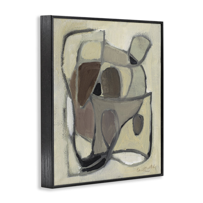 «Rustic Curved Shapes Abstract», estampe numérique, conception de Lanie Loreth, H 14 po x l 11 po