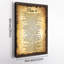 Psaume 91 verset biblique sur parchemin rétro - 24 po x 36 po, toile tendue avec châssis