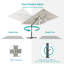 Parasol rectangulaire suspendu en porte-à-faux 138 "x 108" Salton-186154397