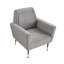 Chaise d'appoint rembourrée avec pieds dorés-857015946