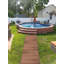 Tapis de sol en bois traité thermiquement 42 po x 32 po brun (1 pièce)