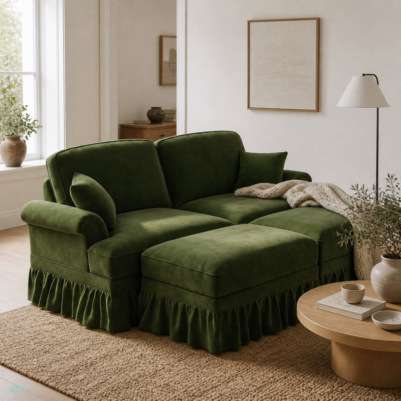 Upholstered 72.8 " Chenille Sofa