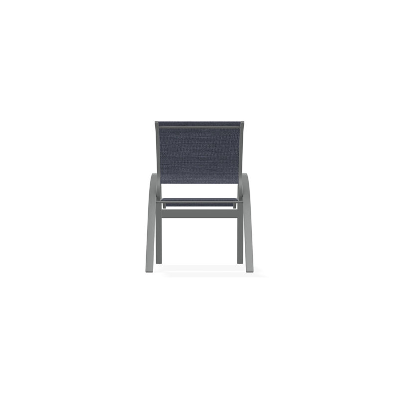 Aruba II Outdoor Dining Chair, Augustine Denim, Graphite