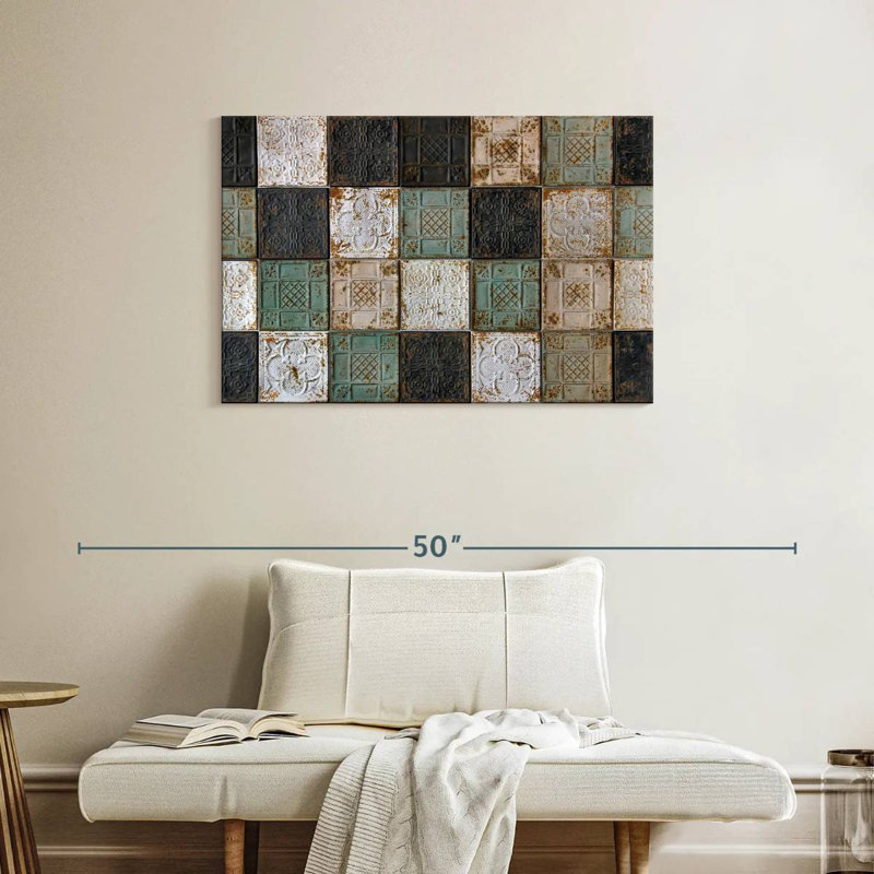 Lilie Old Ceiling Tiles, 24" H x 36" W