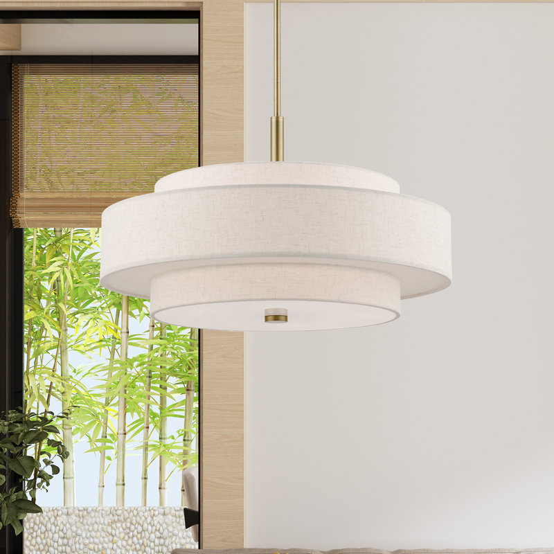 Arly 5 - Light Dimmable Drum Chandelier