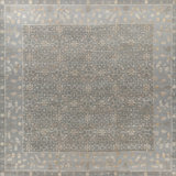 Erika Oriental Area Rug in Platinum/Soft Yellow/Gray
