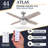 Frittelli 44'' Ceiling Fan with LED Lights and Remote Included-2044223686