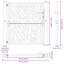 Trace de porte en acier vidaXL noir 105 x 106 cm-113055234-113055236