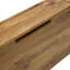 Ensemble de 4 pièces de chaise de bar en cuir de polyuréthane, jumelé à une table de bar à grain de bois, avec fonction de rangement, convient aux restaurants et aux cafés-1346811008