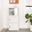 Armoire de rangement polyvalente fermée Hodedah 3 portes pour la maison et le bureau, blanc