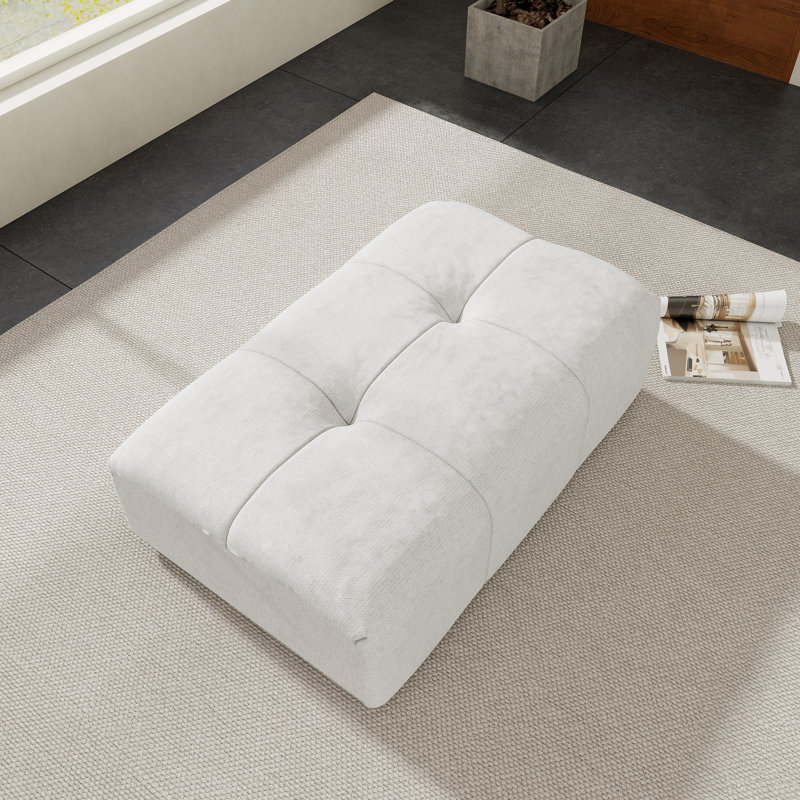 Repose-pieds Kay Crumley, Blanc