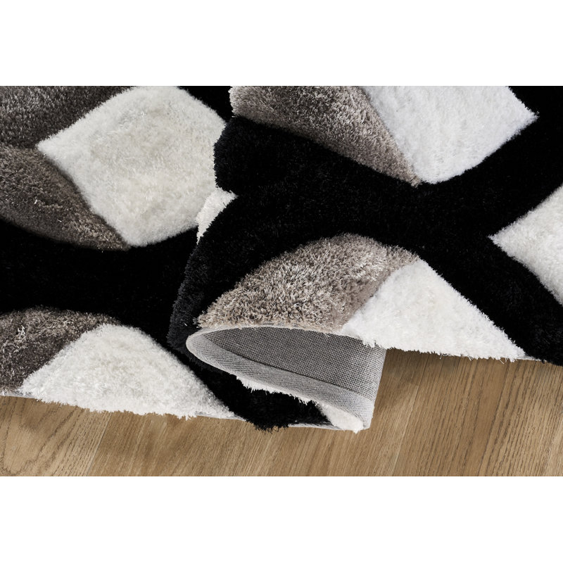 Tapis à poils longs Hathaway, Tapis de couloir 7 pi 9 po