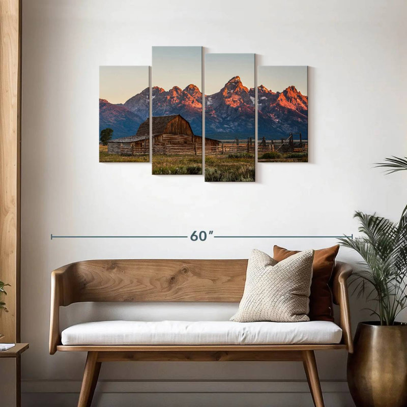Alvord Grand Teton Mormon Row, H 27 po x l 43 po