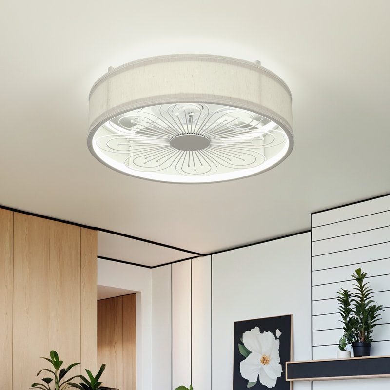 19.6'' Ceiling Fan with Light Kit and Remote Control Included