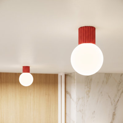 Halo Aluminium Flush Mounted Sconce