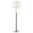 Feng 62'' Espresso/Brushed Nickel Traditional Floor Lamp-29440812