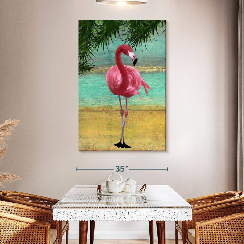 Brampt Flamingo Frame I, 51" H x 34" W