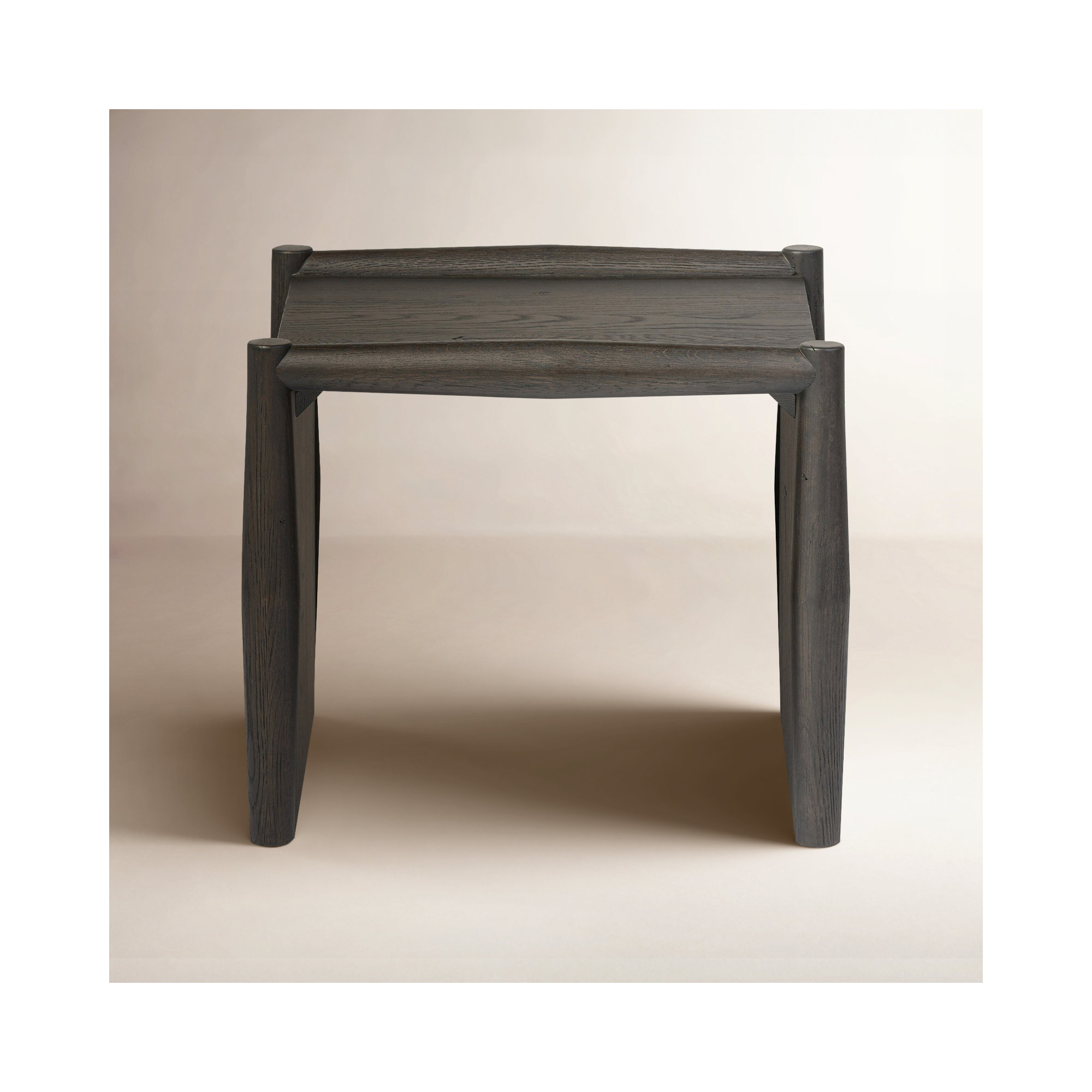 Cayenne Solid Wood End Table, Black