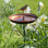 Bain d'eau et d'oiseaux Water Oasis - Comprend un piquet de sol et un support de terrasse