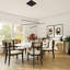 3-Light Matte Black Metal LED Chandelier With Selectable LED Colour Temperature-1825214857