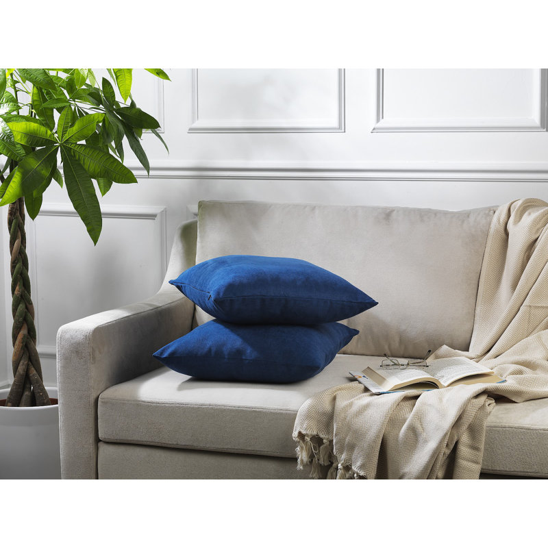 Housses de coussin décoratif, H 22 po x l 22 po, Bleu marine