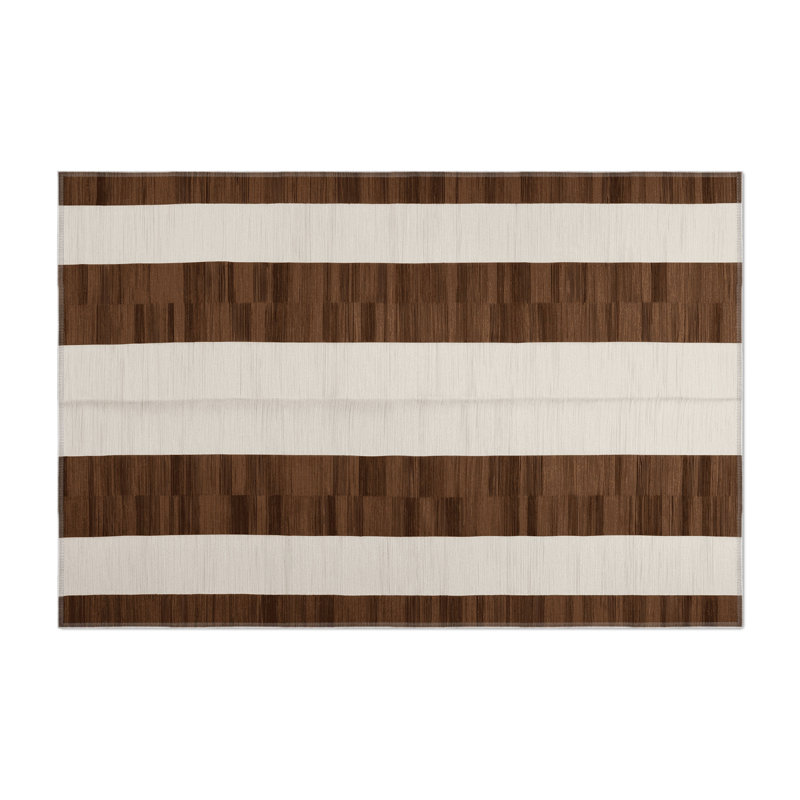 Tapis d'intérieur et d'extérieur à carreaux beige, Rectangulaire 3 pi x 5 pi