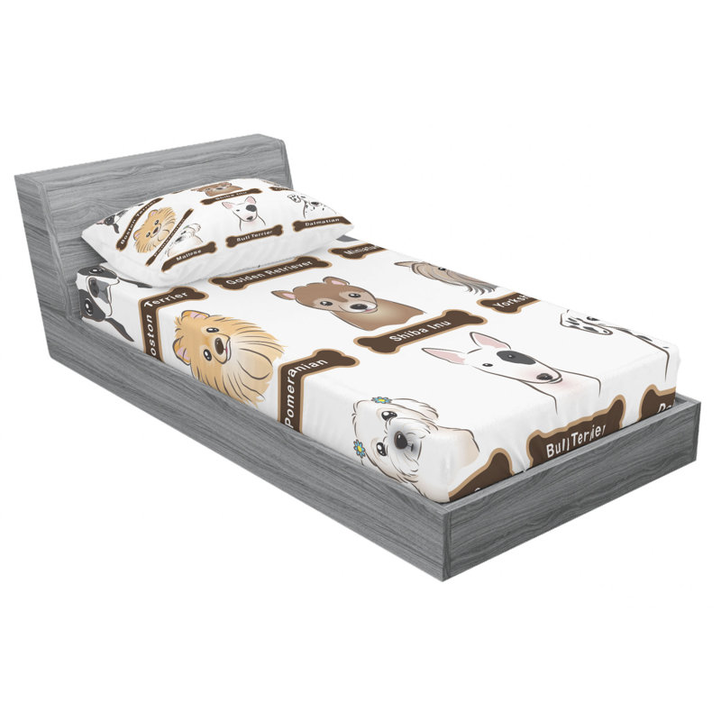 Microfiber Sheet Set, Twin Sheet Set with Fitted Sheet