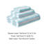 Soft Thick Absorbent 3 Piece Bath Towel Set, Polyester Fibre Towels For Bathroom Wash Face And Home Gift, Mint Green-977187061