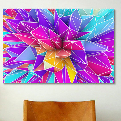 « kaos pop », impression sur toile, H 8 po x l 12 po x P 0,75 po
